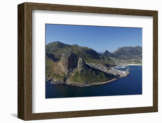 Aerial View of the Sentinel and Hout Bay, Cape Town, South Africa-David Wall-Framed Photographic Print