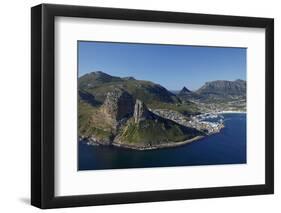 Aerial View of the Sentinel and Hout Bay, Cape Town, South Africa-David Wall-Framed Photographic Print