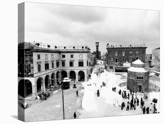 Aerial View of the Set of the Film Amarcord-null-Stretched Canvas