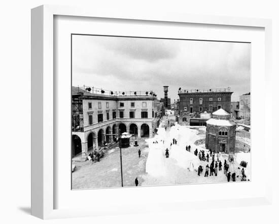 Aerial View of the Set of the Film Amarcord-null-Framed Photographic Print