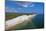 Aerial view of the Seven Sisters chalk white cliffs on a sunny day, South Downs National Park-Paolo Graziosi-Mounted Photographic Print