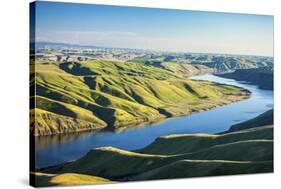 Aerial View of the Snake River in Eastern Washington-Ben Herndon-Stretched Canvas