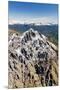Aerial View of the Snowy Ridges of the Grignetta Mountain in Spring, Lecco Province, Lombardy-Roberto Moiola-Mounted Premium Photographic Print