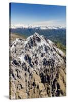 Aerial View of the Snowy Ridges of the Grignetta Mountain in Spring, Lecco Province, Lombardy-Roberto Moiola-Stretched Canvas