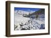 Aerial View of the Snowy Woods and High Peaks, Vamlera, Febbraro Valley, Spluga Valley, Valtellina-Roberto Moiola-Framed Photographic Print