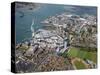 Aerial View of the Spinnaker Tower and Gunwharf Quays, Portsmouth, Hampshire, England, UK, Europe-Peter Barritt-Stretched Canvas