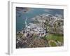 Aerial View of the Spinnaker Tower and Gunwharf Quays, Portsmouth, Hampshire, England, UK, Europe-Peter Barritt-Framed Photographic Print