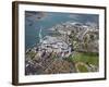 Aerial View of the Spinnaker Tower and Gunwharf Quays, Portsmouth, Hampshire, England, UK, Europe-Peter Barritt-Framed Photographic Print