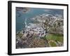 Aerial View of the Spinnaker Tower and Gunwharf Quays, Portsmouth, Hampshire, England, UK, Europe-Peter Barritt-Framed Photographic Print