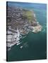 Aerial View of the Spinnaker Tower and Gunwharf Quays, Portsmouth, Solent, Hampshire, England, UK-Peter Barritt-Stretched Canvas