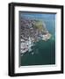 Aerial View of the Spinnaker Tower and Gunwharf Quays, Portsmouth, Solent, Hampshire, England, UK-Peter Barritt-Framed Photographic Print