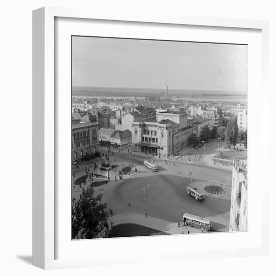 Aerial View of the Square of the Republic-Julius Humi-Framed Photographic Print