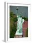 Aerial View of the Statue of Liberty and Grounds Below-null-Framed Premium Photographic Print