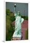 Aerial View of the Statue of Liberty and Grounds Below-null-Framed Photographic Print