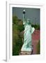 Aerial View of the Statue of Liberty and Grounds Below-null-Framed Photographic Print