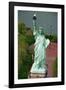 Aerial View of the Statue of Liberty and Grounds Below-null-Framed Photographic Print