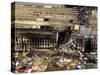 Aerial View of the Terrorist Attack On the Pentagon On September 11, 2001.-Stocktrek Images-Stretched Canvas