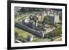 Aerial view of the Tower of London, UNESCO World Heritage Site, London, England, United Kingdom-Rolf Richardson-Framed Photographic Print