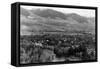 Aerial View of the Town - Salmon, ID-Lantern Press-Framed Stretched Canvas