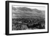 Aerial View of the Town - Salmon, ID-Lantern Press-Framed Art Print