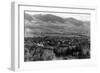 Aerial View of the Town - Salmon, ID-Lantern Press-Framed Art Print