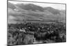 Aerial View of the Town - Salmon, ID-Lantern Press-Mounted Art Print