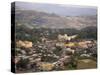 Aerial View of the Town Taken from Goha Hotel, Gondar, Ethiopia, Africa-David Poole-Stretched Canvas