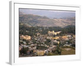 Aerial View of the Town Taken from Goha Hotel, Gondar, Ethiopia, Africa-David Poole-Framed Photographic Print