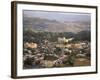 Aerial View of the Town Taken from Goha Hotel, Gondar, Ethiopia, Africa-David Poole-Framed Photographic Print