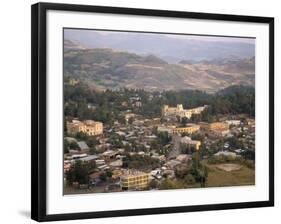 Aerial View of the Town Taken from Goha Hotel, Gondar, Ethiopia, Africa-David Poole-Framed Photographic Print