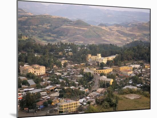 Aerial View of the Town Taken from Goha Hotel, Gondar, Ethiopia, Africa-David Poole-Mounted Photographic Print