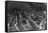 Aerial View of the Town - Wallace, ID-Lantern Press-Framed Stretched Canvas