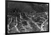 Aerial View of the Town - Wallace, ID-Lantern Press-Framed Art Print