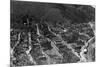 Aerial View of the Town - Wallace, ID-Lantern Press-Mounted Premium Giclee Print