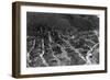 Aerial View of the Town - Wallace, ID-Lantern Press-Framed Art Print