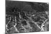 Aerial View of the Town - Wallace, ID-Lantern Press-Mounted Art Print