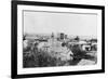 Aerial View of the Town - Waukon, OK-Lantern Press-Framed Art Print