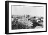 Aerial View of the Town - Waukon, OK-Lantern Press-Framed Art Print