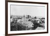 Aerial View of the Town - Waukon, OK-Lantern Press-Framed Premium Giclee Print