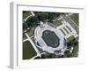 Aerial view of the US National World War II Memorial, Washington, D.C.-null-Framed Photographic Print