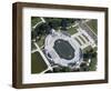 Aerial view of the US National World War II Memorial, Washington, D.C.-null-Framed Photographic Print