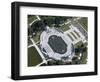 Aerial view of the US National World War II Memorial, Washington, D.C.-null-Framed Photographic Print