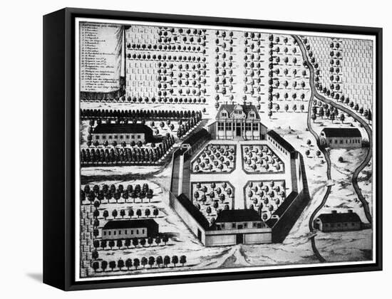 Aerial View of the Vergelegen Wine Estate, South Africa, 18th Century-null-Framed Stretched Canvas