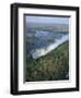 Aerial View of the Victoria Falls, Unesco World Heritage Site, Zimbabwe, Africa-Geoff Renner-Framed Photographic Print