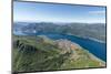 Aerial View of the Villages Mandello Del Lario and Abbadia Lariana Overlooking Lake Como-Roberto Moiola-Mounted Photographic Print