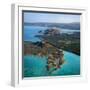 Aerial View of the Volcanic Cones at the Inlet of Ghoubbet El Kharab-Nigel Pavitt-Framed Photographic Print