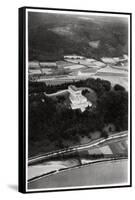 Aerial View of the Walhalla Temple, Near Regensburg, Germany, from a Zeppelin, C1931-null-Framed Stretched Canvas