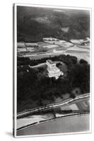 Aerial View of the Walhalla Temple, Near Regensburg, Germany, from a Zeppelin, C1931-null-Stretched Canvas