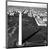 Aerial view of the Washington Monument, Washington, D.C. - Black and White Variant-Carol Highsmith-Mounted Art Print