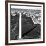 Aerial view of the Washington Monument, Washington, D.C. - Black and White Variant-Carol Highsmith-Framed Art Print